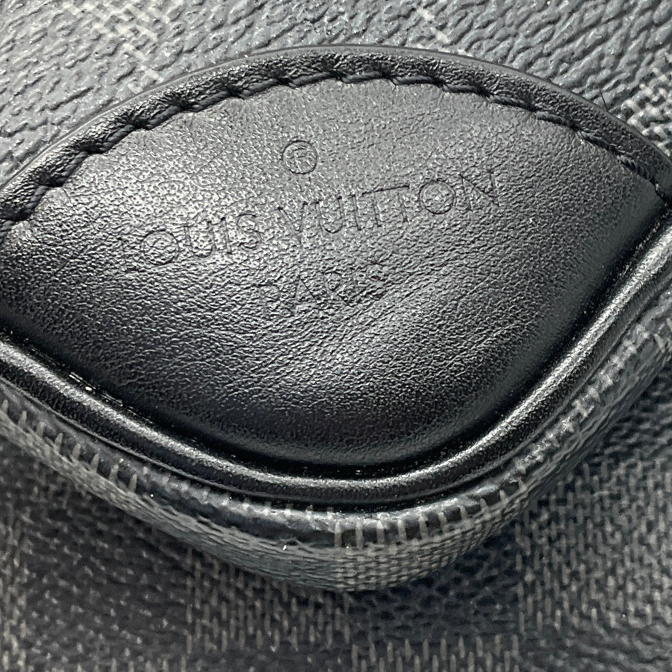Louis Vuitton Graphite / Black Damier Coated Canvas and Leather Scott Messenger Shoulder Bag with Pouch
