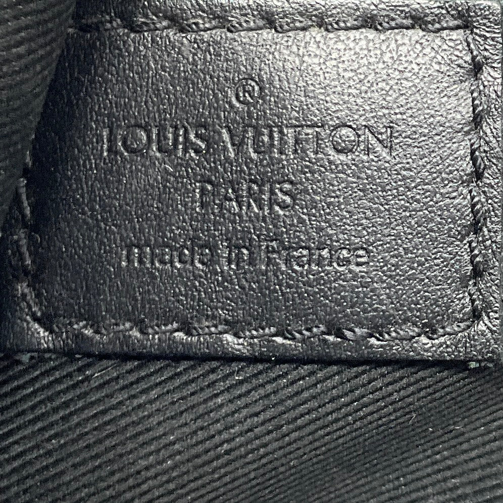 Louis Vuitton Graphite / Black Damier Coated Canvas and Leather Scott Messenger Shoulder Bag with Pouch