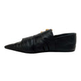 Load image into Gallery viewer, Jil Sander Black Leather Pointed Wrap Loafers
