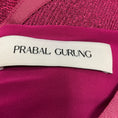 Load image into Gallery viewer, Prabal Gurung Fuchsia Metallic Ruched Cocktail Dress

