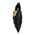 Load image into Gallery viewer, Jil Sander Black Leather Pointed Wrap Loafers
