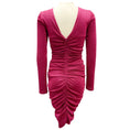 Load image into Gallery viewer, Prabal Gurung Fuchsia Metallic Ruched Cocktail Dress

