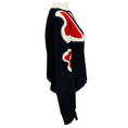 Load image into Gallery viewer, Stella McCartney Navy Blue / White / Red Heart Patterned Wool Knit Pullover Sweater
