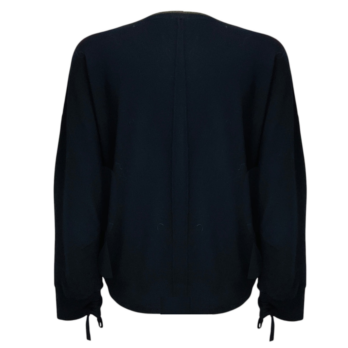 Stella McCartney Navy Blue / White / Red Heart Patterned Wool Knit Pullover Sweater