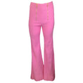 Load image into Gallery viewer, Patou Begonia Pink Flared Cotton-Blend Tweed Trousers
