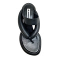 Load image into Gallery viewer, Jil Sander Black Leather Padded Platform Sandals
