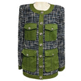 Load image into Gallery viewer, Veronica Beard Navy Multi Fielding Dickey Coat
