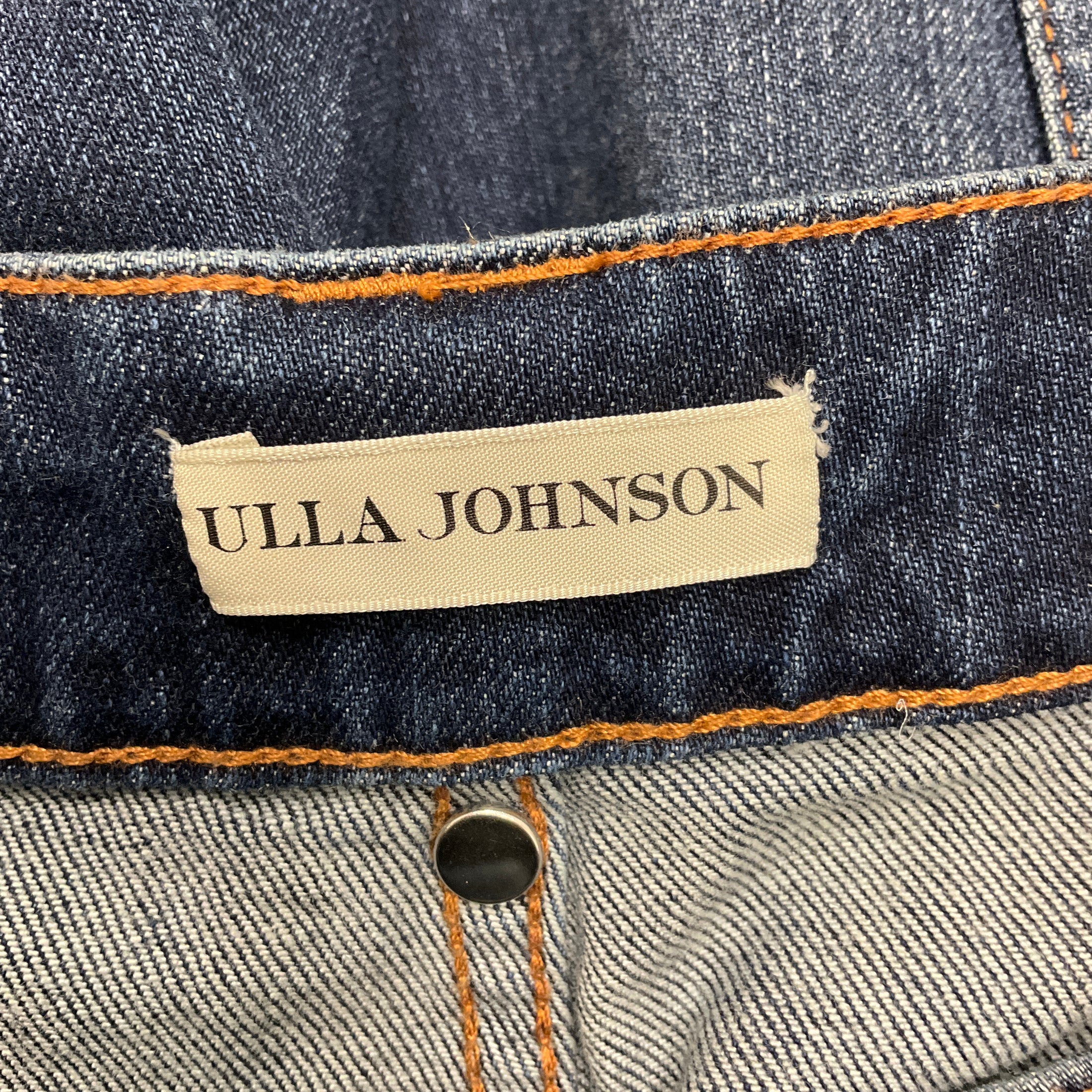 Ulla Johnson Dark Wash Stitch Detail Denim Jeans