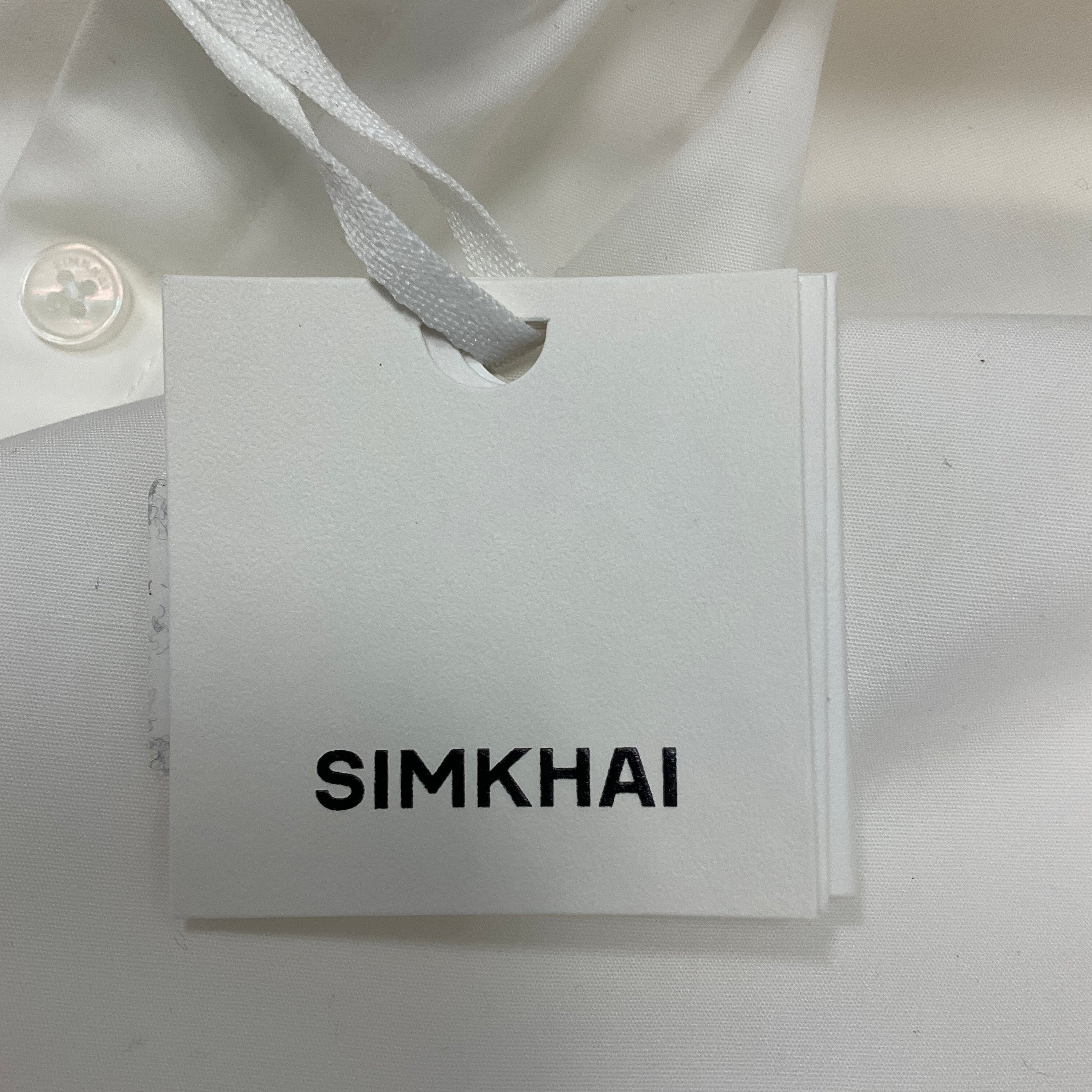 Simkhai White Colette Floral Guipure Applique Midi Dress