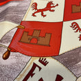 Load image into Gallery viewer, Hermes Burgundy Multi Christophe Colomb Decouvre l’Amerique Square Silk Twill Scarf
