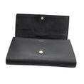 Load image into Gallery viewer, Saint Laurent Black Calfskin Leather Ligne Y Clutch Bag
