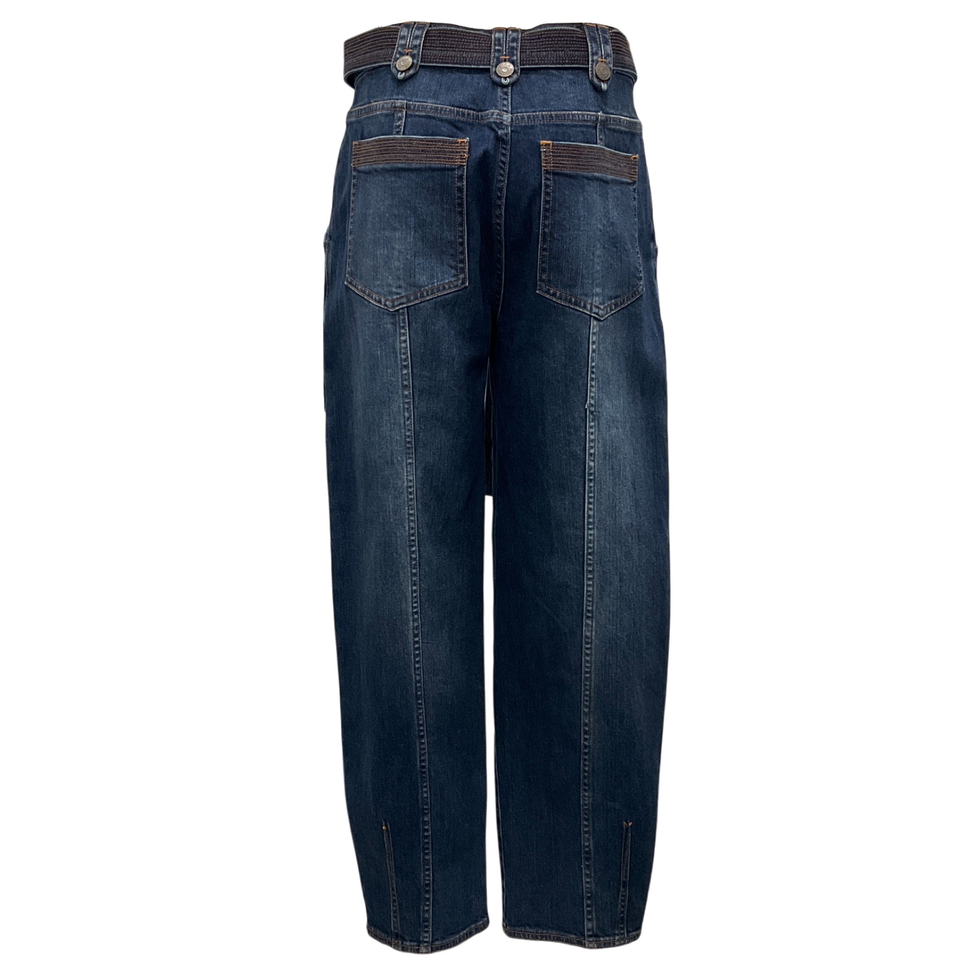 Ulla Johnson Dark Wash Stitch Detail Denim Jeans