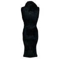 Load image into Gallery viewer, Alaia Black Sleeveless Shiny Velvet Midi Dress
