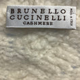 Load image into Gallery viewer, Brunello Cucinelli Ivory Long Sleeved Cable Knit Cashmere and Silk Sweater

