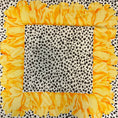 Load image into Gallery viewer, Christian Dior Yellow Multi Printed Square Silk Twill Scarf
