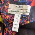 Load image into Gallery viewer, ERDEM Navy Blue / Red Multi Floral Printed Sleeveless Cotton Dress
