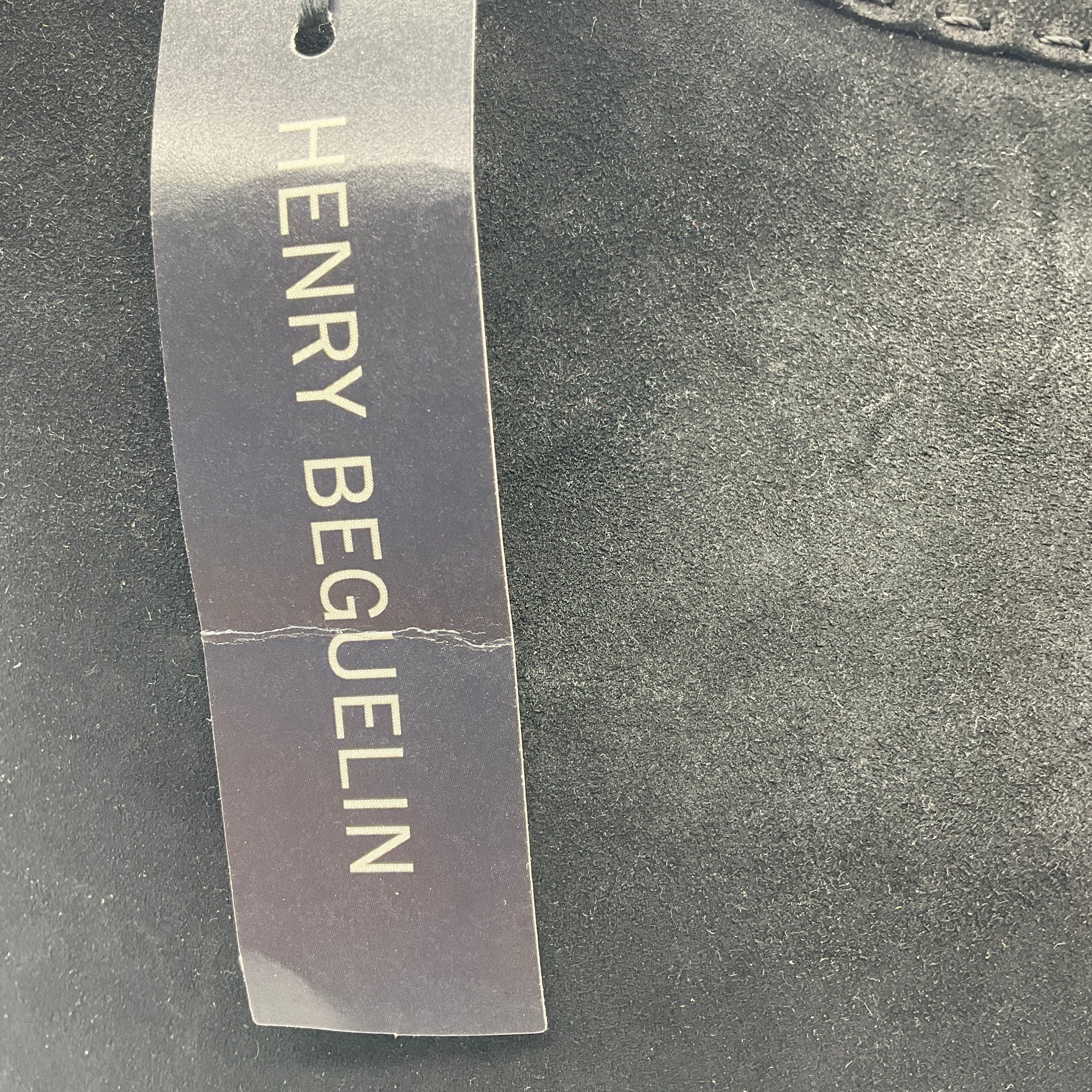 Henry Beguelin Black / Olive Isa Pocket Suede Tote Handbag