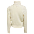 Load image into Gallery viewer, Prada Ivory Long Sleeved Ribbed Knit Re-Cashmere Turtleneck Sweater
