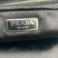 Load image into Gallery viewer, Prada Black Raso Ricamo Embellished Satin Pochette / Clutch
