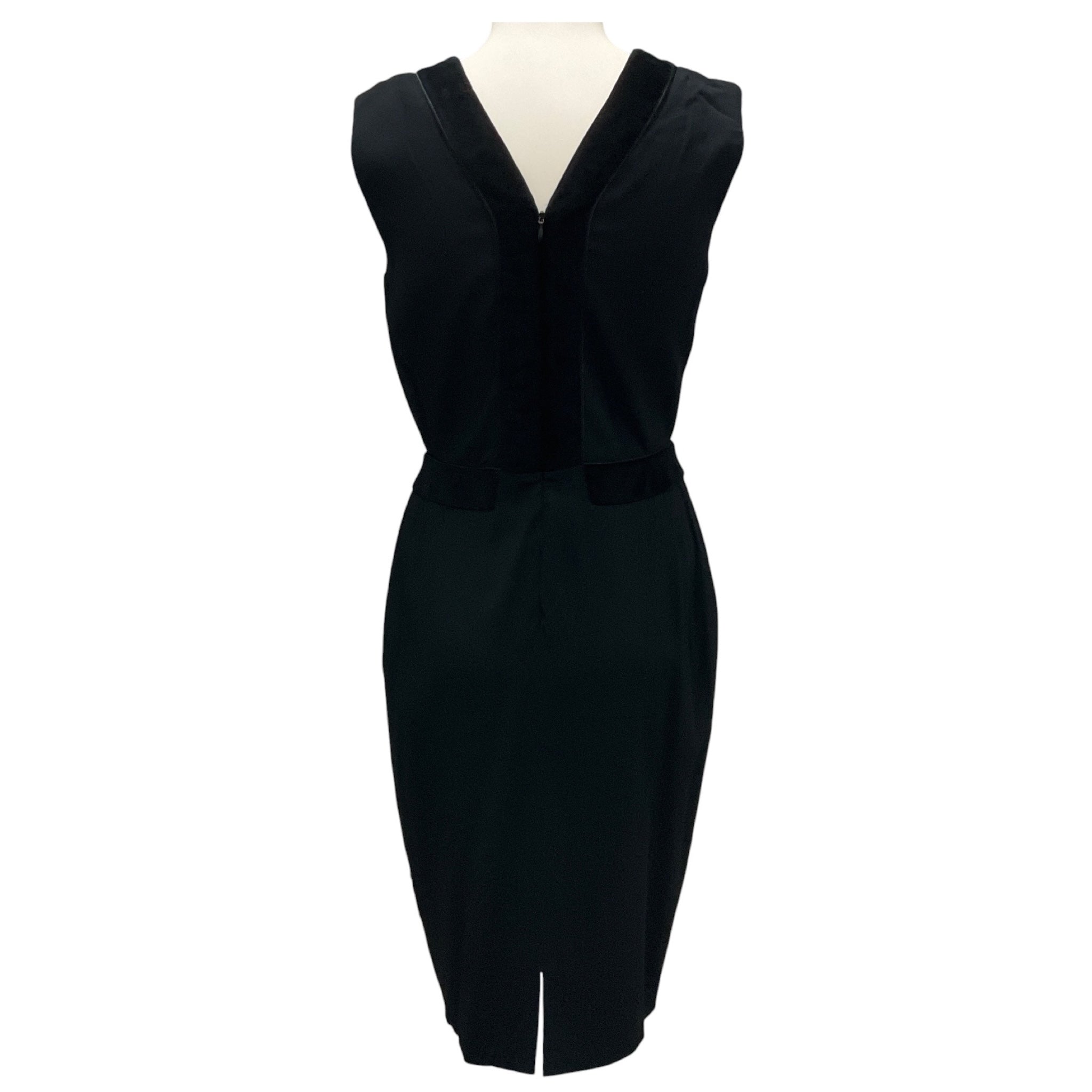 Altuzarra Black / Gold Hardware Lace Up Cocktail Dress