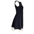 Load image into Gallery viewer, Chiara Boni La Petite Robe Black / Ivory Sleeveless Bateau Neck Nylon Dress
