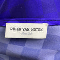 Load image into Gallery viewer, Dries Van Noten Purple Ombre Effect Checkered Silk Dress
