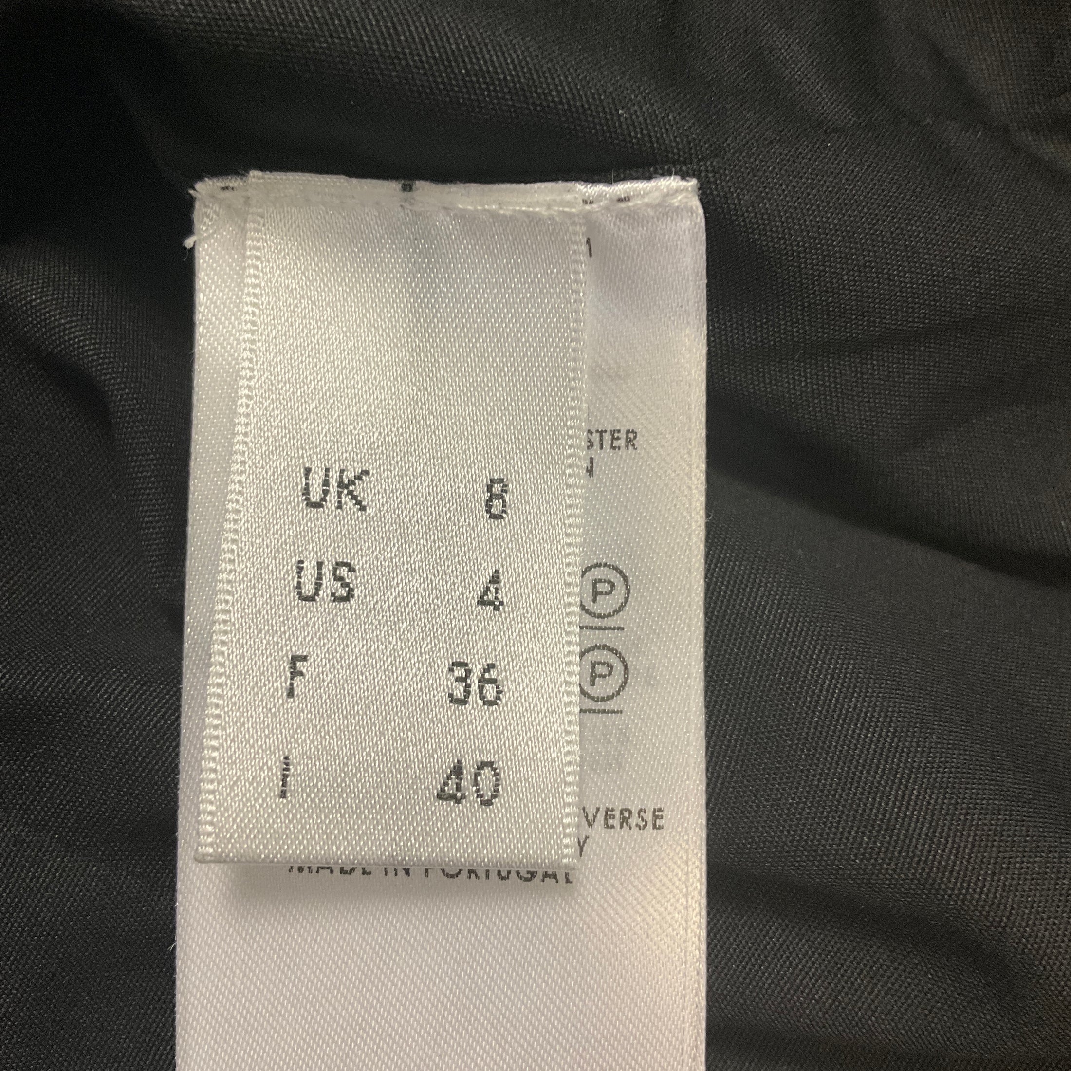 Victoria by Victoria Beckham Black Cotton Shirting Dress
