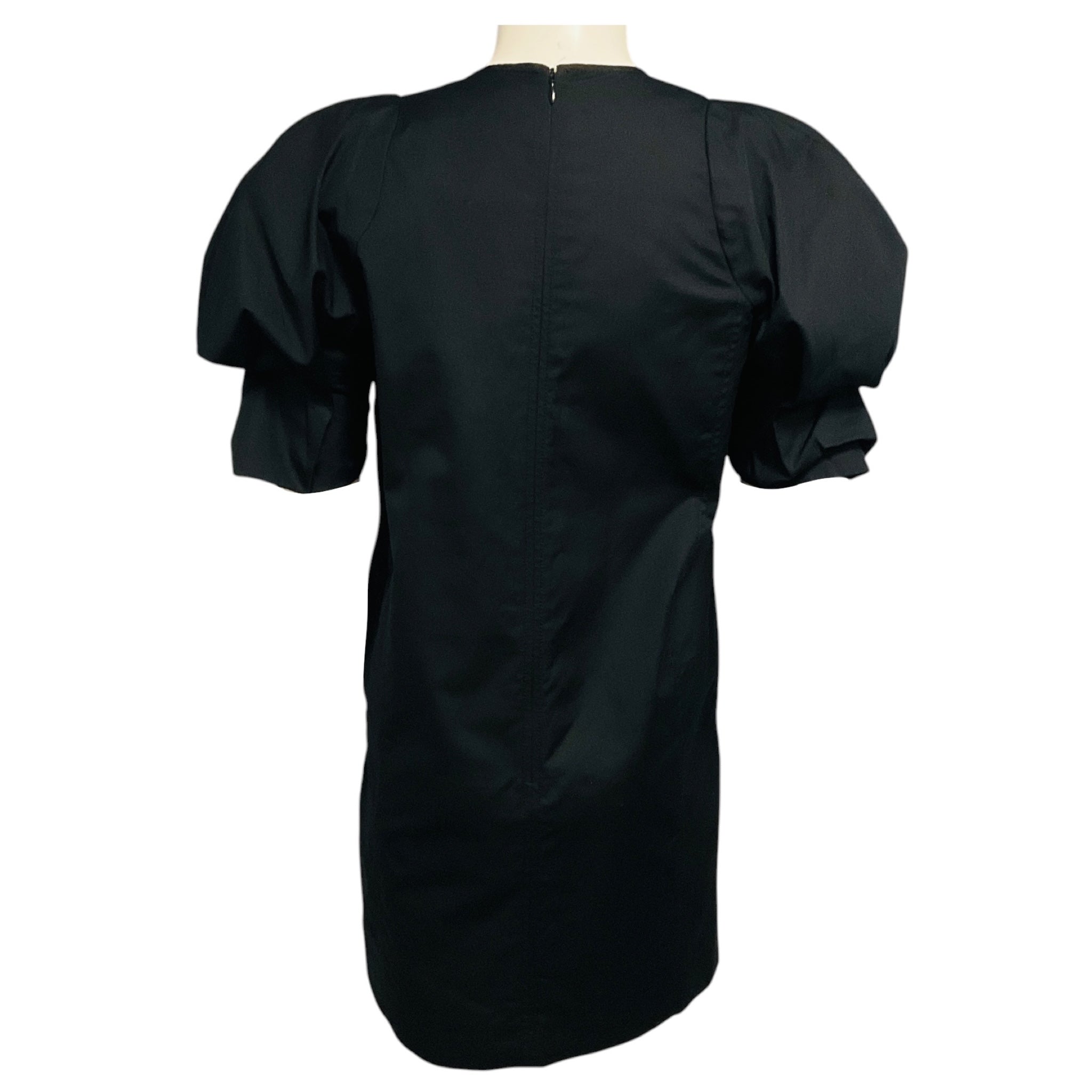 Victoria by Victoria Beckham Black Cotton Shirting Dress