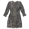 Load image into Gallery viewer, Balmain Black / White Sequined Geometric Grid Print Mini Dress
