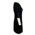 Load image into Gallery viewer, Elisabetta Franchi Black / Gold Chain Detail Viscose Knit Mini Dress
