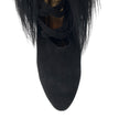 Load image into Gallery viewer, Bottega Veneta Black Suede Booties with Fur Trim

