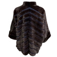 Load image into Gallery viewer, Valentino Furs Dark Purple / Blue Zip Front Mink Fur Jacket

