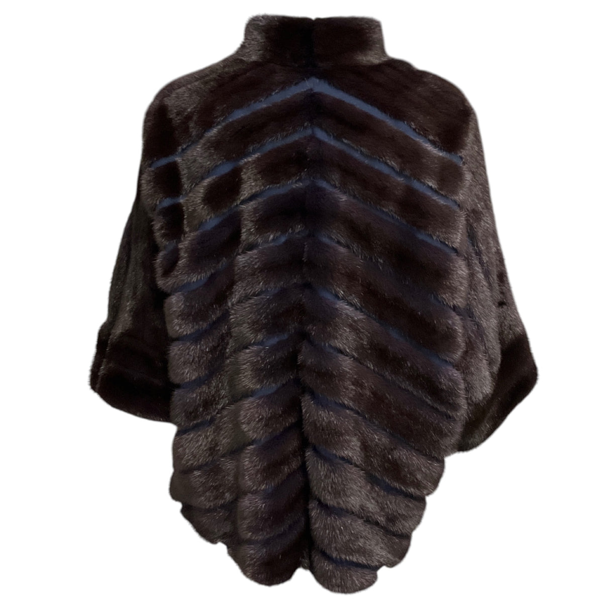 Valentino Furs Dark Purple / Blue Zip Front Mink Fur Jacket