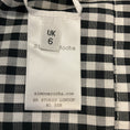 Load image into Gallery viewer, Simone Rocha Black / White Short Sleeved Gingham Check Cotton Top
