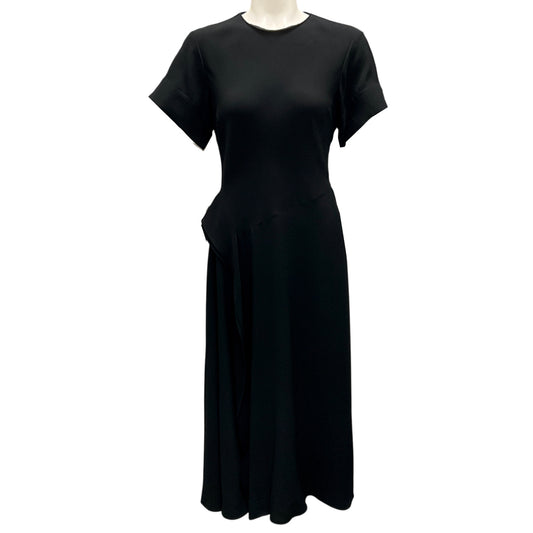 Ulla Johnson Black Noir Cassia Silk Midi Dress