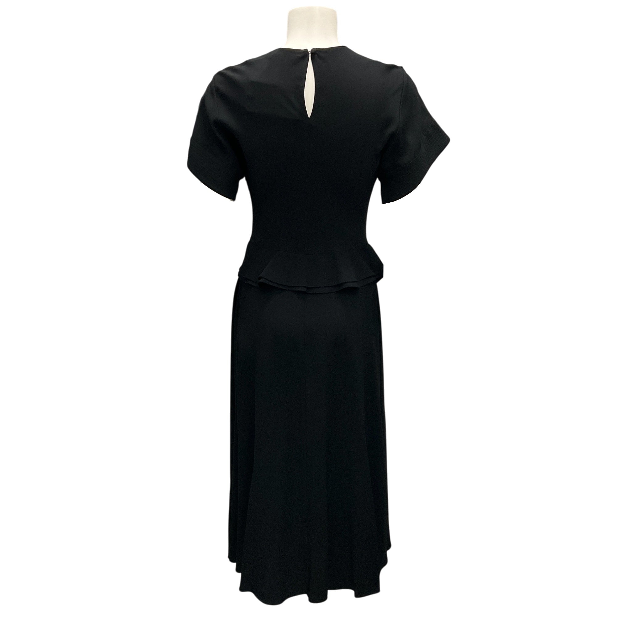 Ulla Johnson Black Noir Cassia Silk Midi Dress