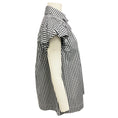 Load image into Gallery viewer, Simone Rocha Black / White Short Sleeved Gingham Check Cotton Top

