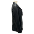 Load image into Gallery viewer, Jil Sander Black Reversible Two-Button Lambskin Leather and Techno Blazer
