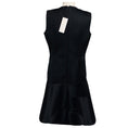 Load image into Gallery viewer, Akris Punto Black Bead Embellished Sleeveless Satin Cocktail Dress
