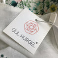 Load image into Gallery viewer, Gul Hurgel White / Green Multi Belted Floral Printed Linen Midi Dress
