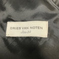 Load image into Gallery viewer, Dries Van Noten Purple / Black Ruffled Sleeveless Embroidered Chevron Jacquard Midi Cocktail Dress
