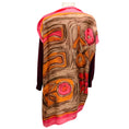Load image into Gallery viewer, Celine Burgundy / Pink Silk Scarf Print Wool Knit Sweater
