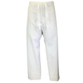 Load image into Gallery viewer, Jil Sander White Cotton and Linen Drawstring Pants
