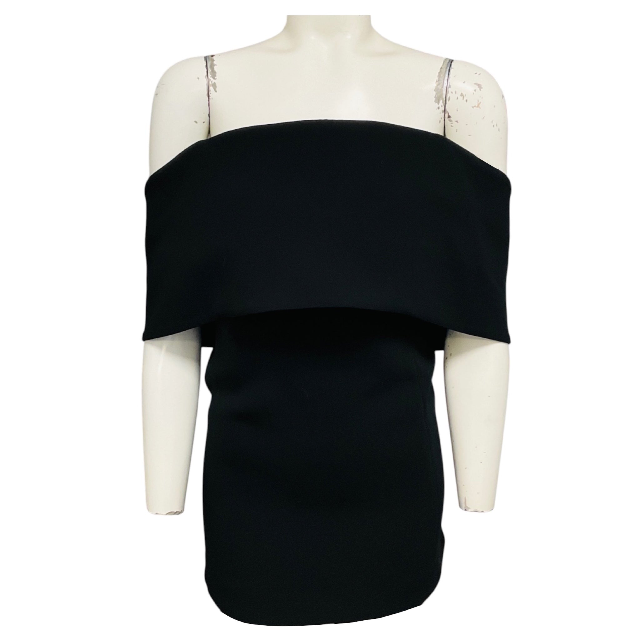 Toteme Black Off-Shoulder Evening Top
