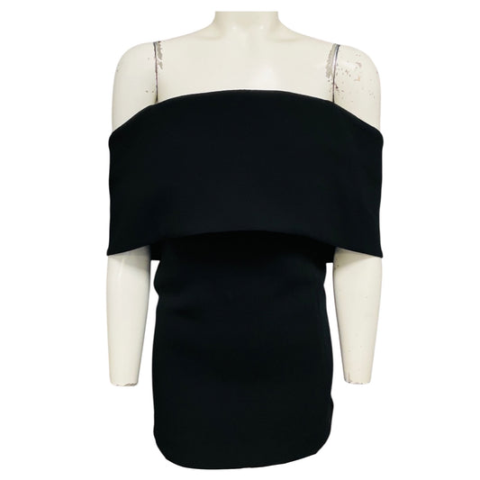 Toteme Black Off-Shoulder Evening Top