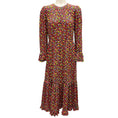 Load image into Gallery viewer, La DoubleJ Black / Red Multi Printed Edition 18 Visconti Midi Dress
