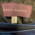 Load image into Gallery viewer, Talbot Runhof Blue Metallic Cap Sleeved Ruched Midi Cocktail Dress
