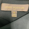 Load image into Gallery viewer, Louis Vuitton Black Draped Asymmetric Hem Silk Midi Dress
