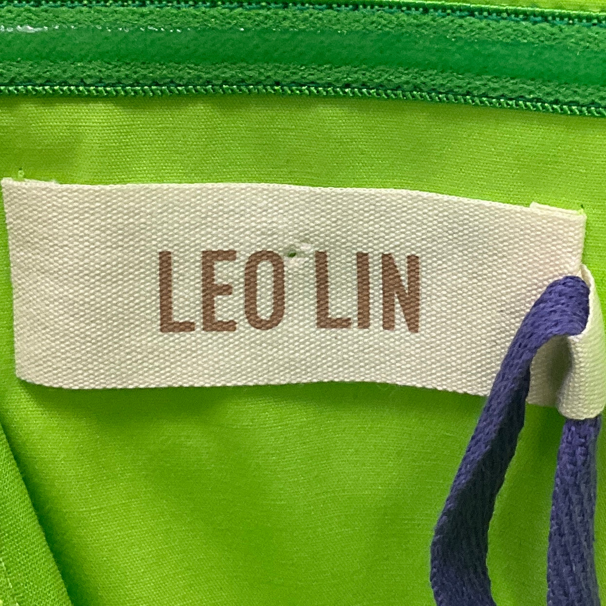 Leo Lin Lime Skye Applique Bustier Mini Dress