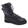 Load image into Gallery viewer, Y's by Yohji Yamamoto Black Lace-Up Leather Mountain Boots
